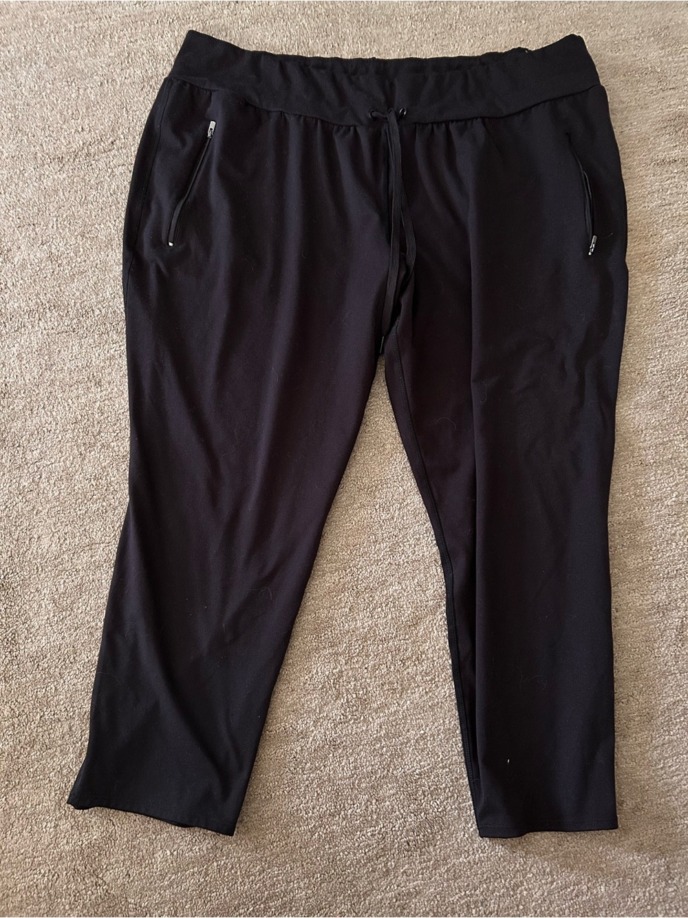 Women’s Black Drawstring Travel Pants